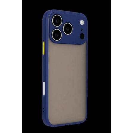 Apple İphone 17 Pro Max Kılıf Montreal Silikon Kapak - Lacivert