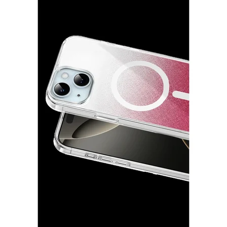 Onegif Apple İphone 15 Sora Simli Magsafe Kapak - Kırmızı
