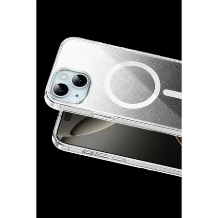 Onegif Apple İphone 15 Sora Simli Magsafe Kapak - Siyah