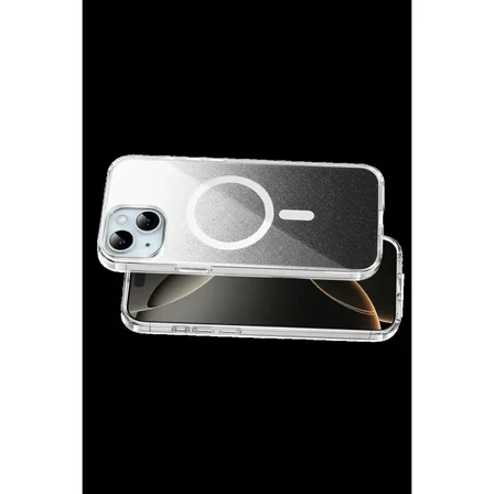 Onegif Apple İphone 15 Sora Simli Magsafe Kapak - Siyah