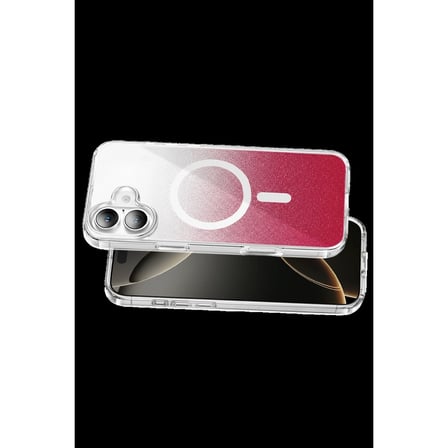 Onegif Apple İphone 16 Sora Simli Magsafe Kapak - Kırmızı