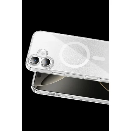 Onegif Apple İphone 17 Sora Simli Magsafe Kapak - Beyaz