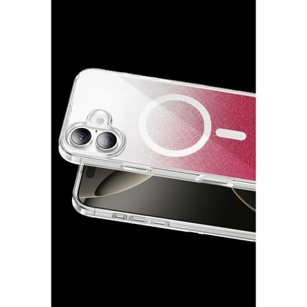 Onegif Apple İphone 17 Sora Simli Magsafe Kapak - Kırmızı