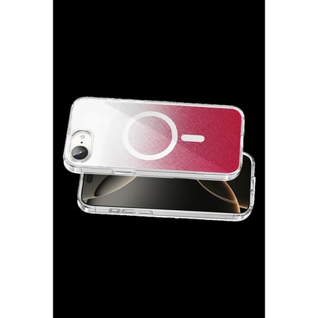 Onegif Apple İphone 17e Sora Simli Magsafe Kapak - Kırmızı