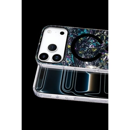 Onegif Apple İphone 17 Pro Max Mila Dalgalı Magsafe Kapak - Lacivert