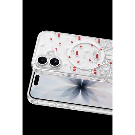 Onegif Apple İphone 16 Misk Simli Magsafe Kapak - Desen 5