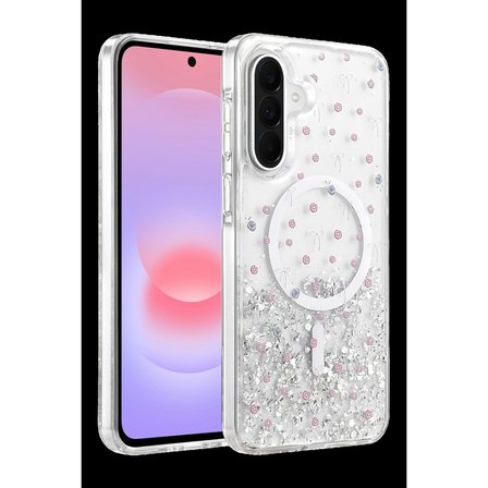 Onegif Samsung Galaxy A56 Misk Simli Magsafe Kapak - Desen 1