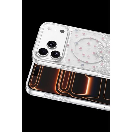 Onegif Apple İphone 17 Pro Misk Simli Magsafe Kapak - Desen 1