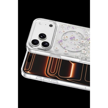 Onegif Apple İphone 17 Pro Misk Simli Magsafe Kapak - Desen 2