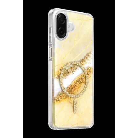 Onegif Samsung Galaxy A07 4g Lotus Simli Magsafe Kapak - Gümüş