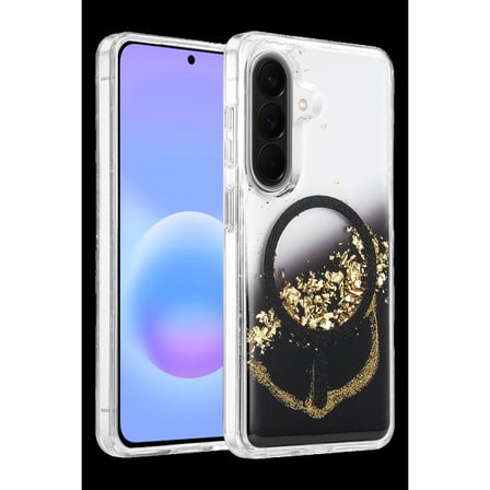 Onegif Samsung Galaxy A37 5g Lotus Simli Magsafe Kapak - Siyah