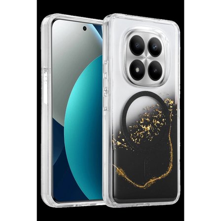 Onegif Xiaomi Redmi Note 15 Pro 5g Lotus Simli Magsafe Kapak - Siyah