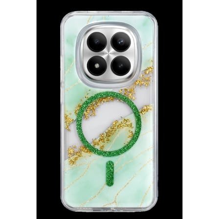 Onegif Xiaomi Redmi Note 15 Pro 4g Lotus Simli Magsafe Kapak - Yeşil