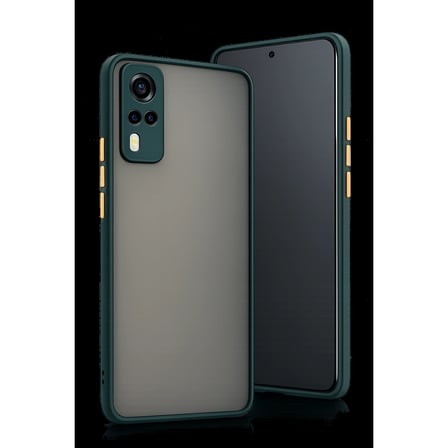 Vivo Y53s Kılıf Montreal Silikon Kapak - Yeşil