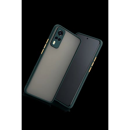 Vivo Y53s Kılıf Montreal Silikon Kapak - Yeşil