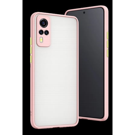 Vivo Y53s Kılıf Montreal Silikon Kapak - Pembe