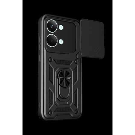 Xiaomi Poco X8 Pro Max Pars Lens Yüzüklü Silikon - Siyah