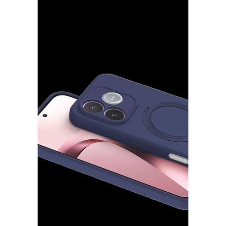 Huawei Honor 600 Lite Regal Magsafe Standlı Kapak - Lacivert