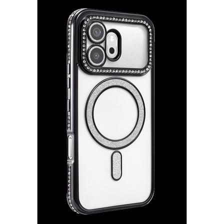 Huawei Honor 600 Joke Simli Magneticsafe Kılıf - Siyah