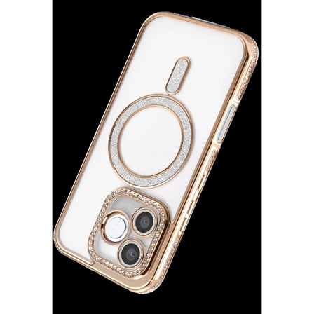 Huawei Honor 600 Lite Joke Simli Magneticsafe Kılıf - Gold