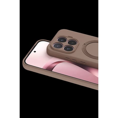 Newface Xiaomi Mi 17t Pro Regal Magsafe Standlı Kapak - Çöl Titanyum