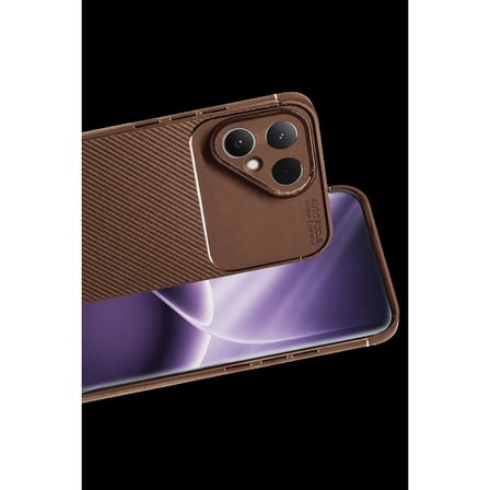 Tecno Pova Curve 2 5G Auto Focus Karbon Kapak - Kahverengi