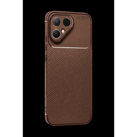 Tecno Pova Curve 2 5G Auto Focus Karbon Kapak - Kahverengi