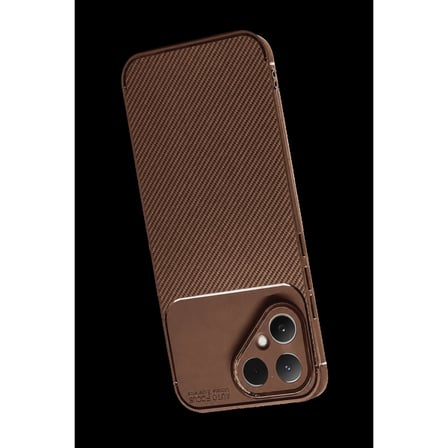 Tecno Pova Curve 2 5G Auto Focus Karbon Kapak - Kahverengi
