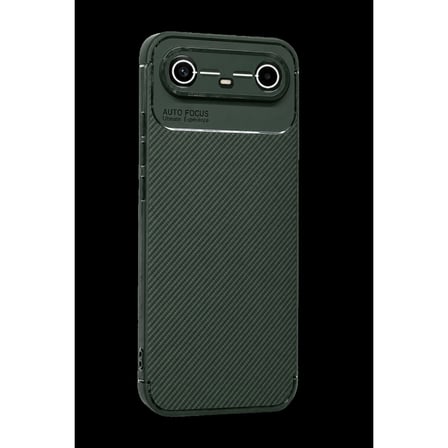 Tecno Spark Slim 5G Auto Focus Karbon Kapak - Koyu Yeşil
