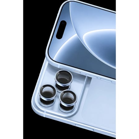 Newface Apple İphone 18 Pro Max Raze Metal Kamera Lens - Açık Mavi