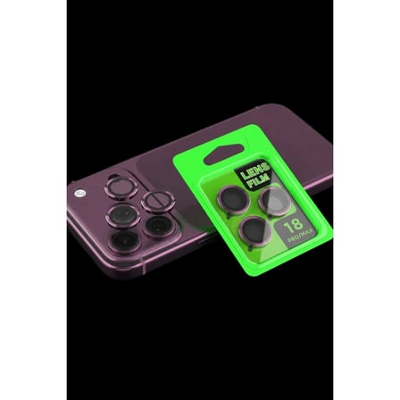 Newface Apple İphone 18 Pro Max Raze Metal Kamera Lens - Bordo