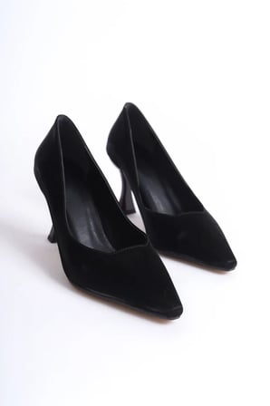 Kadın Siyah Saten Stiletto TR08MS27D