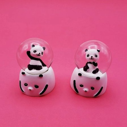 Mini Işıklı Panda Kar Küresi
