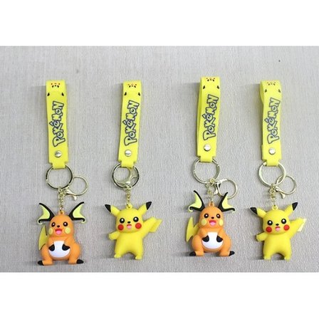 Pikachu Raichu Silikon Anahtarlık