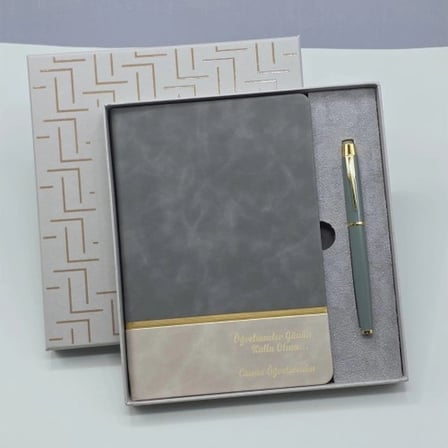 Öğretmenler Gününe Özel Deri Defter Ve Kalem Set