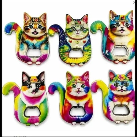 Kedi Tasarımı İstanbul Temalı Buzdolapı Süsü Magnet