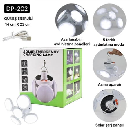 4LÜ KATLANIR SOLAR LAMBA
