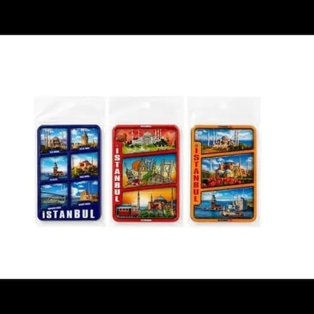 İstanbul Temalı Ahşap Buzdolapı Süsü Magnet