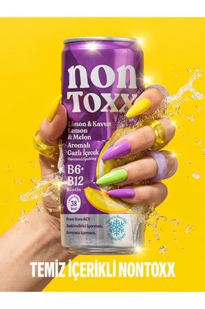 Nontoxx Limon & Kavun Aromalı Gazlı İçecek 250 ML