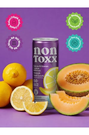 Nontoxx Limon & Kavun Aromalı Gazlı İçecek 250 ML