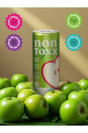 Nontoxx Elmalı Gazlı İçecek 250 ML