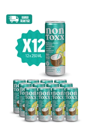 Nontoxx Hindistan Cevizi & Ananas Aromalı Gazlı İçecek 250 ML