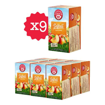 Teekanne Şeftali Karışık Meyve Çayı x 9 Adet