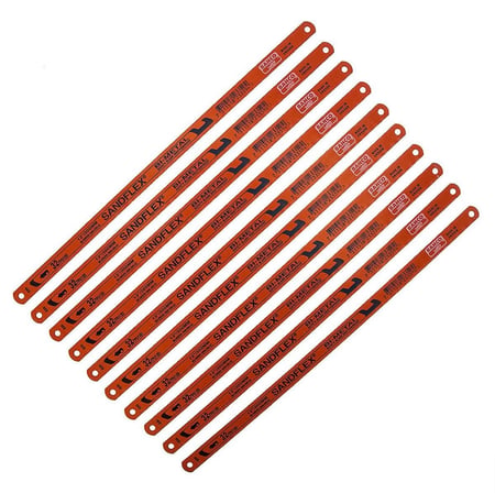 Bahco Sandflex Bi-Metal Demir Testere Ağzı 24 Diş 12″/300mm (10 Adet)