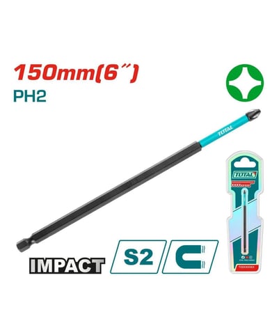TOTAL PH2 150mm Darbeli Yıldız Uç 