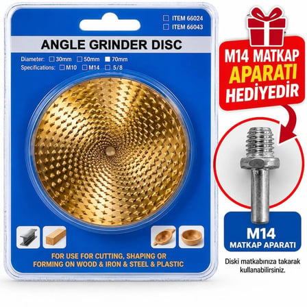 AHŞAP VE PLASTİK RASPALAMA TÖRPÜSÜ M14-50MM ÇAP