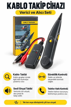 Kablo Takip ve Süreklilik Test Cihazı – Verici ve Alıcı Seti (BİLİBİLİ)