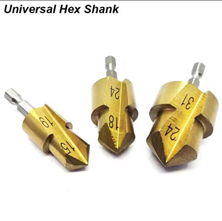 Pvc Pprc Boru Tamir Delme Genişletme Onarımı İçin 3lü Havşa Seti