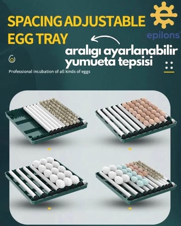 Kuluçka Makinesi Epo-130my Extra Hediyeli 130 Yumutalık Yedek Motorlu İncubator