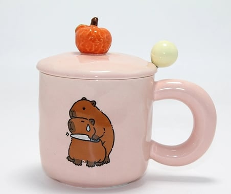 3d Capybara Desenli Porselen Kupa Bardak Alk4504